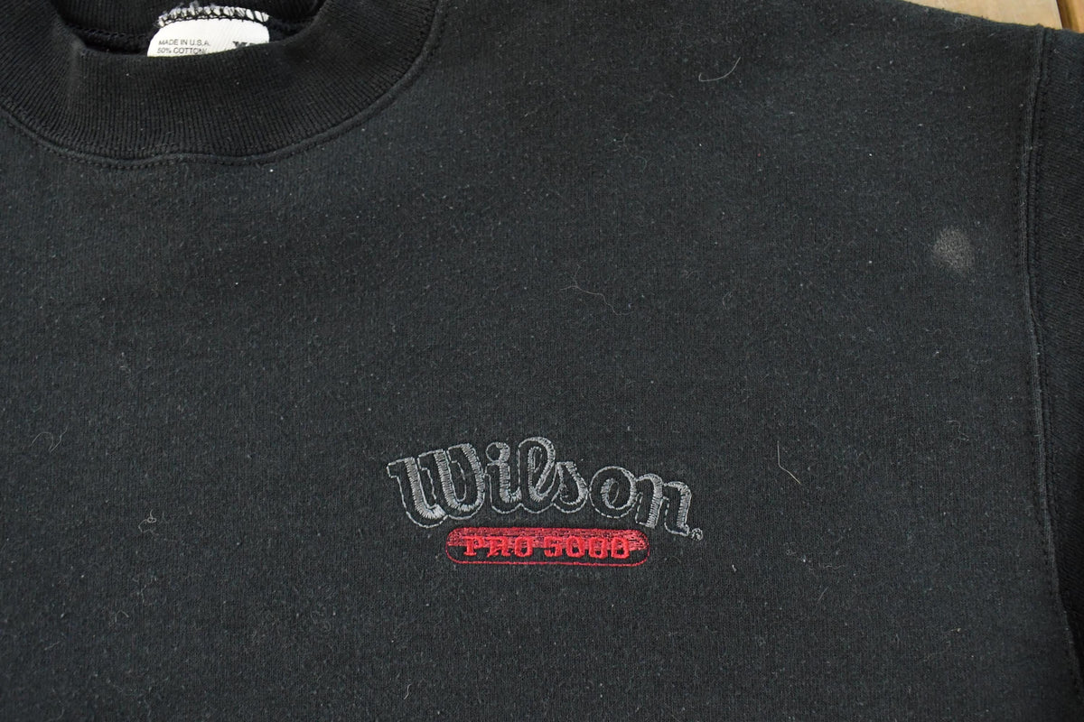Vintage 1990s Wilson Streetwear Crewneck Sweatshirt Sun Faded Men's XL from propervintagecanada