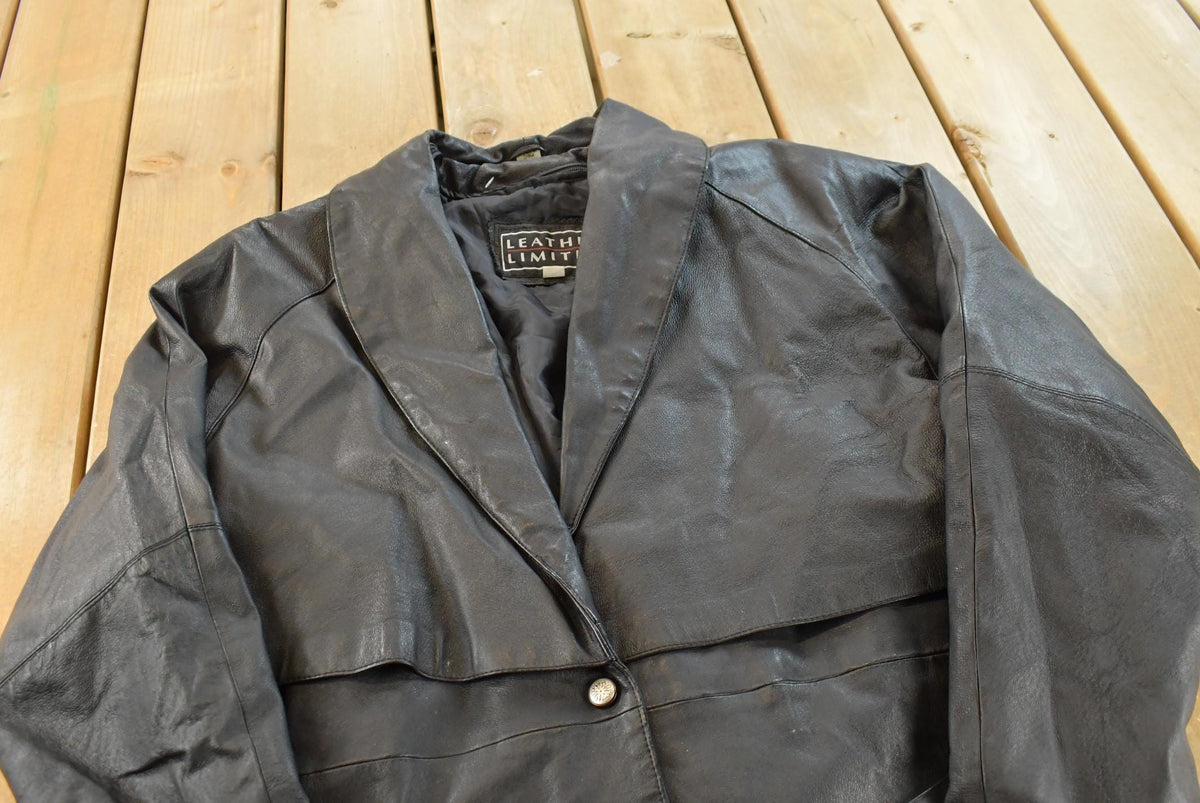 Vintage 1990s Wilsons Leather Belted Thermolite Lined Coat Jacket Women's L / 90s Streetwear / Outerwear from propervintagecanada