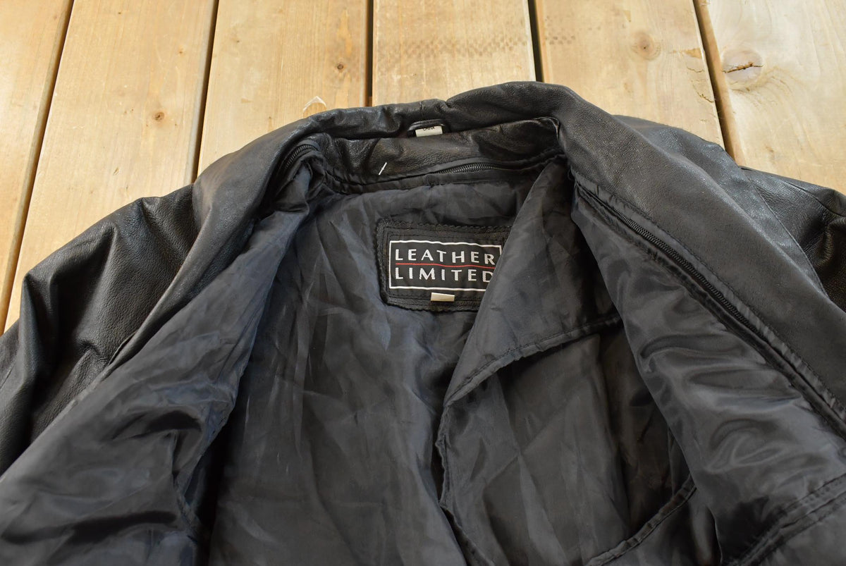 Vintage 1990s Wilsons Leather Belted Thermolite Lined Coat Jacket Women's L / 90s Streetwear / Outerwear from propervintagecanada