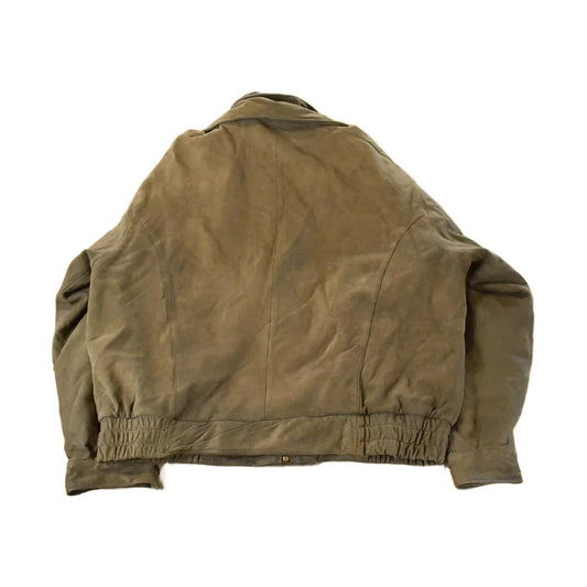 Vintage 1990s Wilsons Leather Biker Jacket Men's XL from propervintagecanada