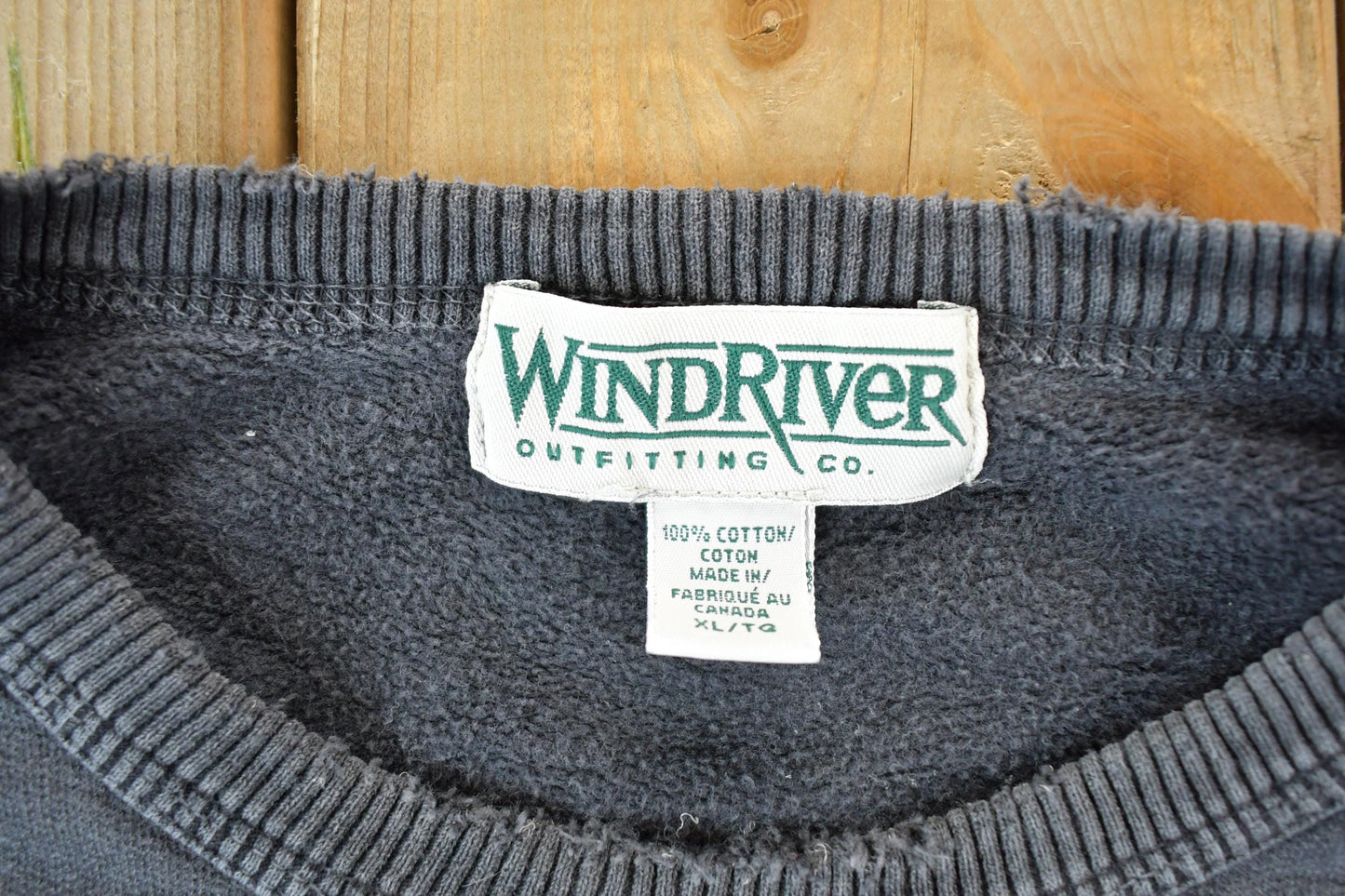 Vintage 1990s Windriver Outdoorsman Crewneck Sweatshirt Men's XL from propervintagecanada