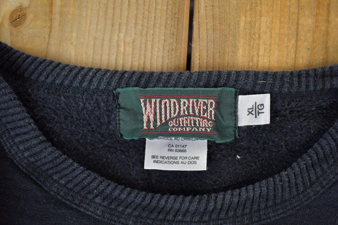 Vintage 1990s Windriver Outdoorsman Crewneck Sweatshirt Men's XL from propervintagecanada