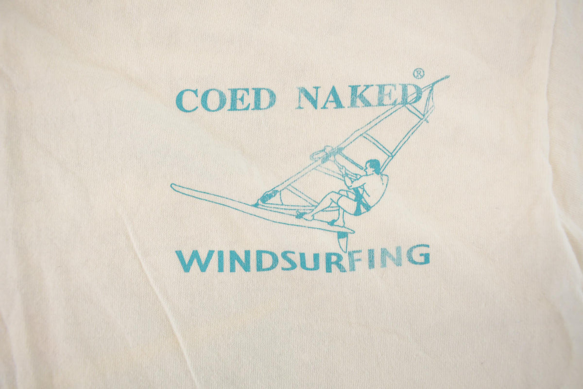 Vintage 1990s Windsurfing Nautical Sailing Graphic Single Stitch T-Shirt Men's L from propervintagecanada