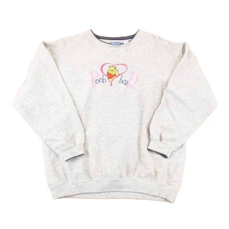 Vintage 1990s Winnie The Pooh Bear Double Collar Disney Crewneck Sweater Women's XL from propervintagecanada