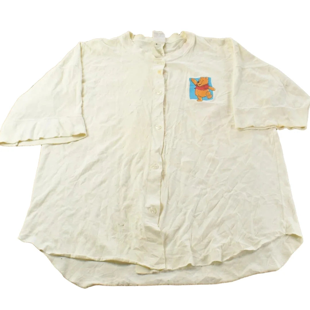 Vintage 1990s Winnie The Pooh Disney Button Up Shirt Women's Large from propervintagecanada