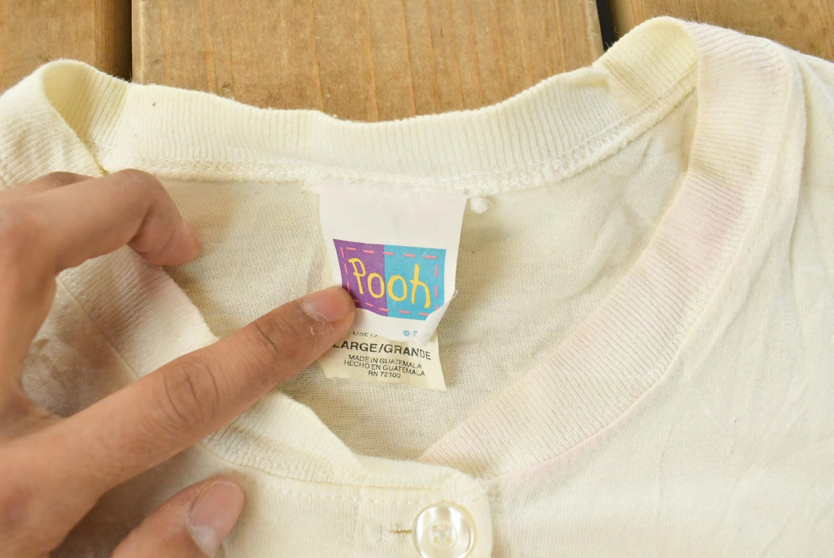 Vintage 1990s Winnie The Pooh Disney Button Up Shirt Women's Large from propervintagecanada