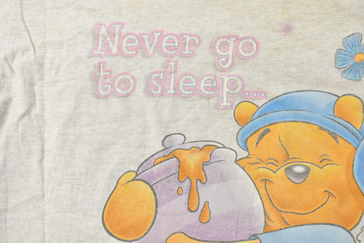 Vintage 1990s Winnie The Pooh Disney Cartoon Promo Sleeping T-Shirt Mens 2XL from propervintagecanada