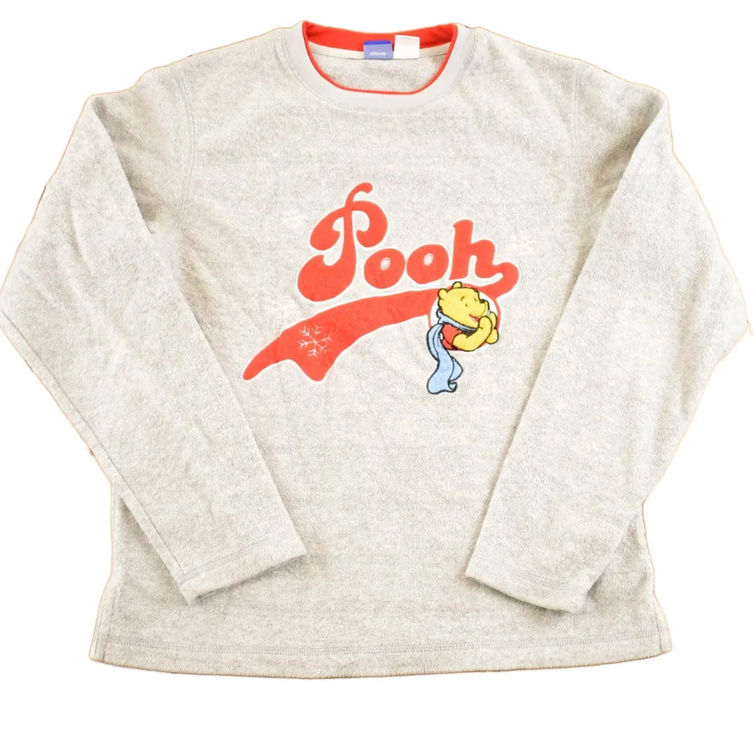 Vintage 1990s Winnie The Pooh Disney Fleece Crewneck Sweatshirt Women's M from propervintagecanada