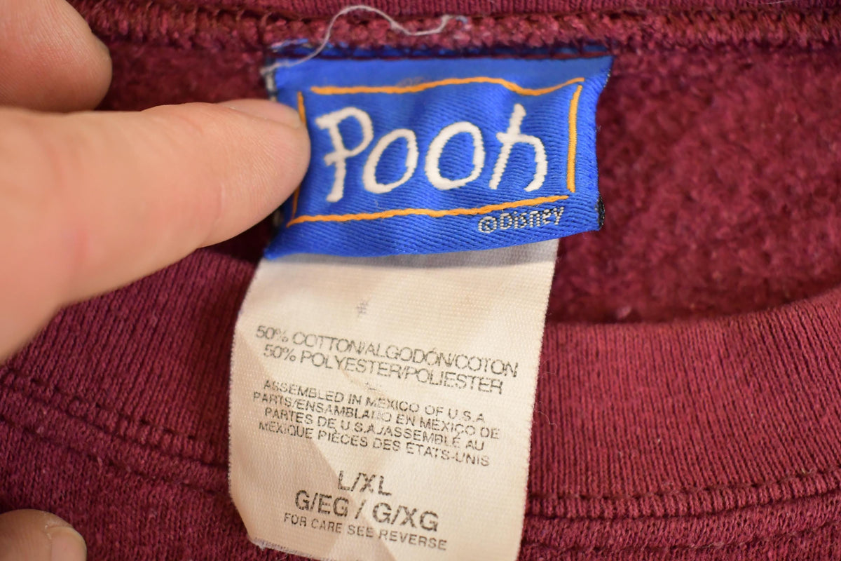 Vintage 1990s Winnie The Pooh Disney Mickey Mouse Sweatshirt Women's XL from propervintagecanada