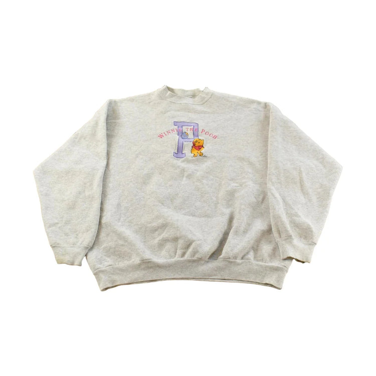 Vintage 1990s Winnie The Pooh Embroidered Disney Crewneck Sweatshirt Men's Large from propervintagecanada