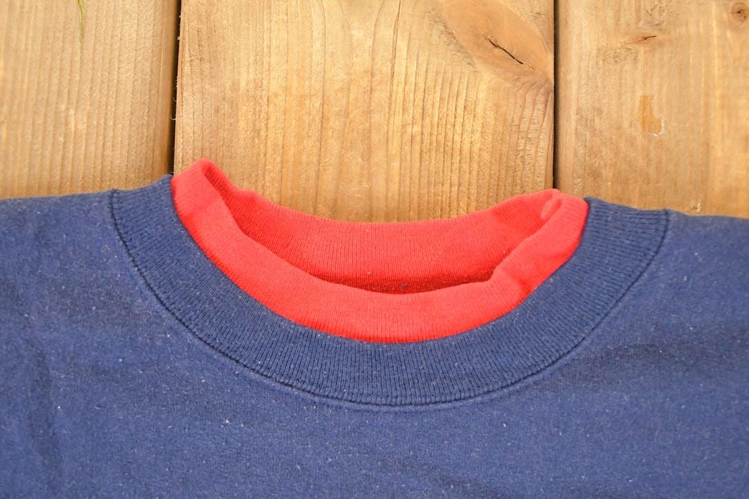 Vintage 1990s Winnie The Pooh Embroidered Double Collar Disney Crew Neck Sweater Men's L from propervintagecanada