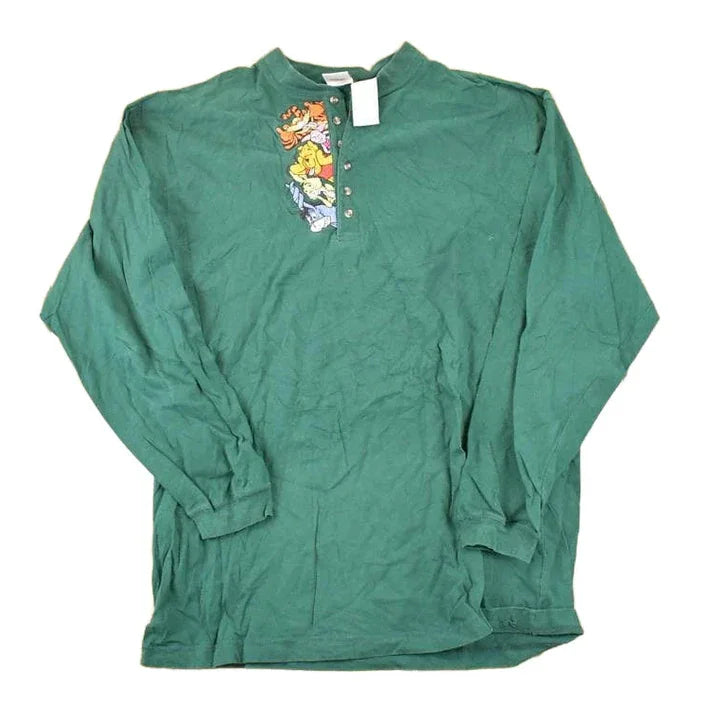 Vintage 1990s Winnie The Pooh Gang Embroidered Disney Crewneck Shirt Men's L from propervintagecanada