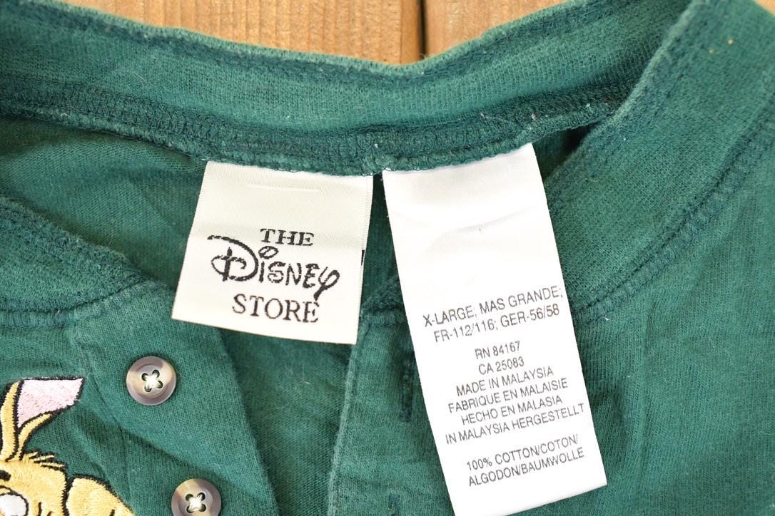 Vintage 1990s Winnie The Pooh Gang Embroidered Disney Crewneck Shirt Men's L from propervintagecanada