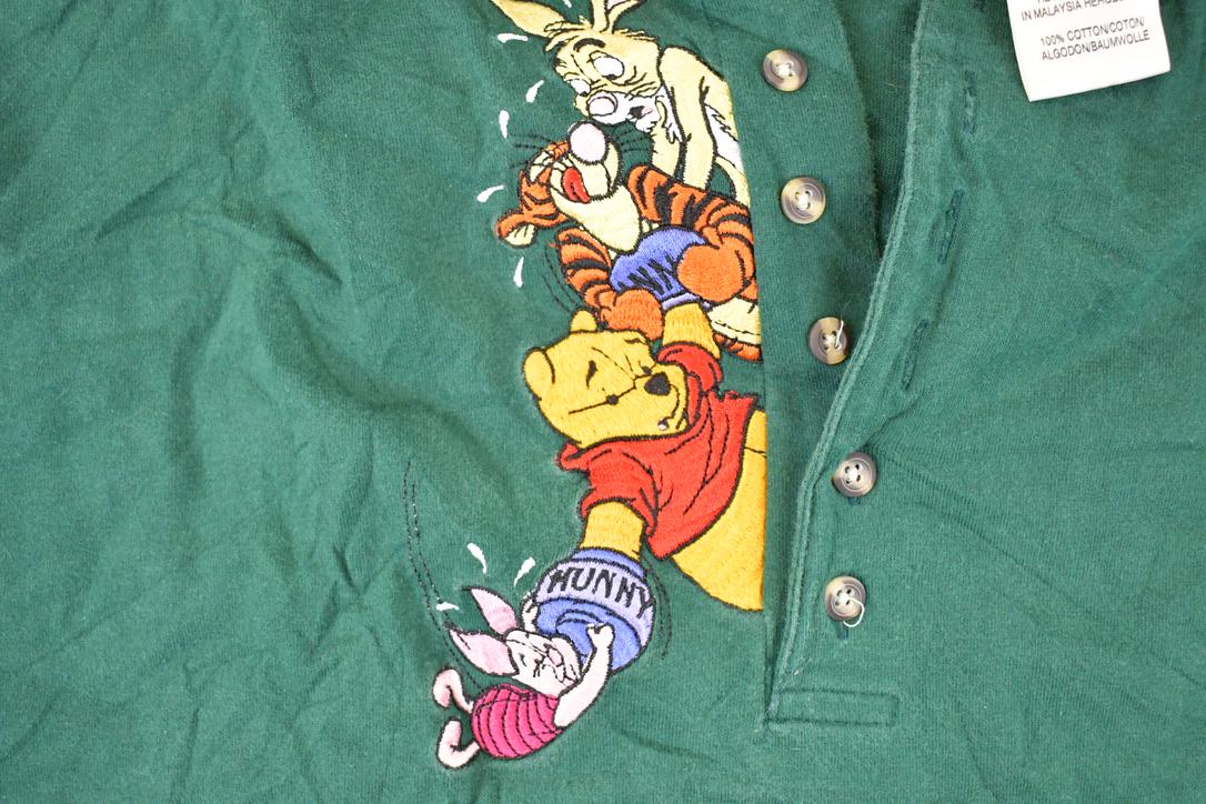 Vintage 1990s Winnie The Pooh Gang Embroidered Disney Crewneck Shirt Men's L from propervintagecanada