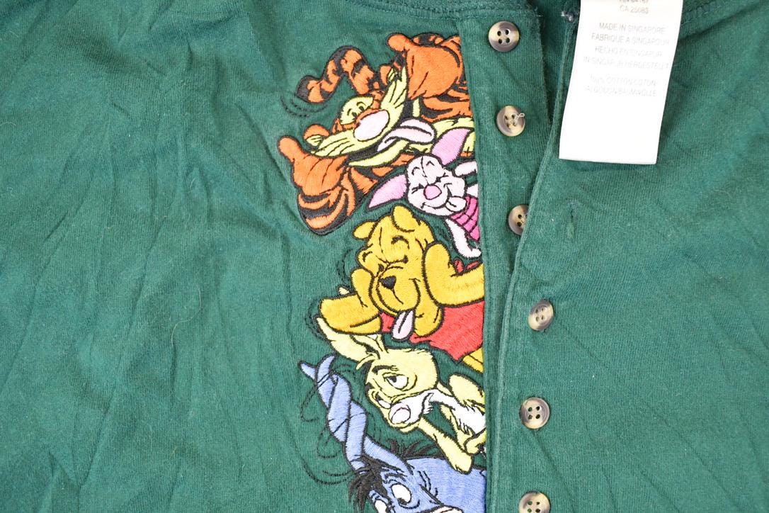 Vintage 1990s Winnie The Pooh Gang Embroidered Disney Crewneck Shirt Men's L from propervintagecanada