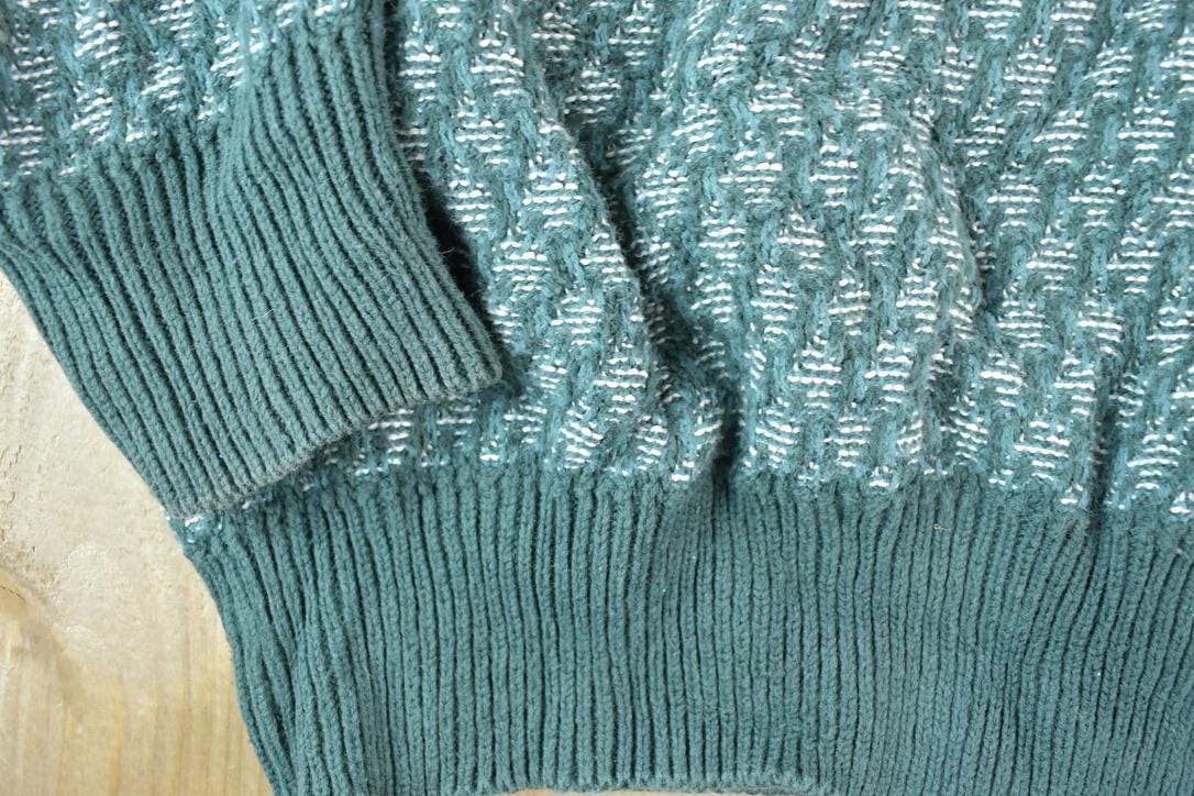 Vintage 1990s Winona Knits Abstract Pattern Crewneck Sweater Made In Minnesota Women's M from propervintagecanada