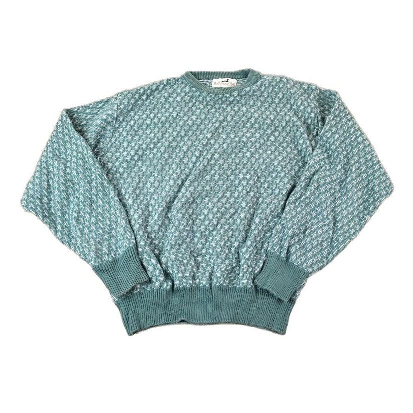 Vintage 1990s Winona Knits Abstract Pattern Crewneck Sweater Made In Minnesota Women's M from propervintagecanada