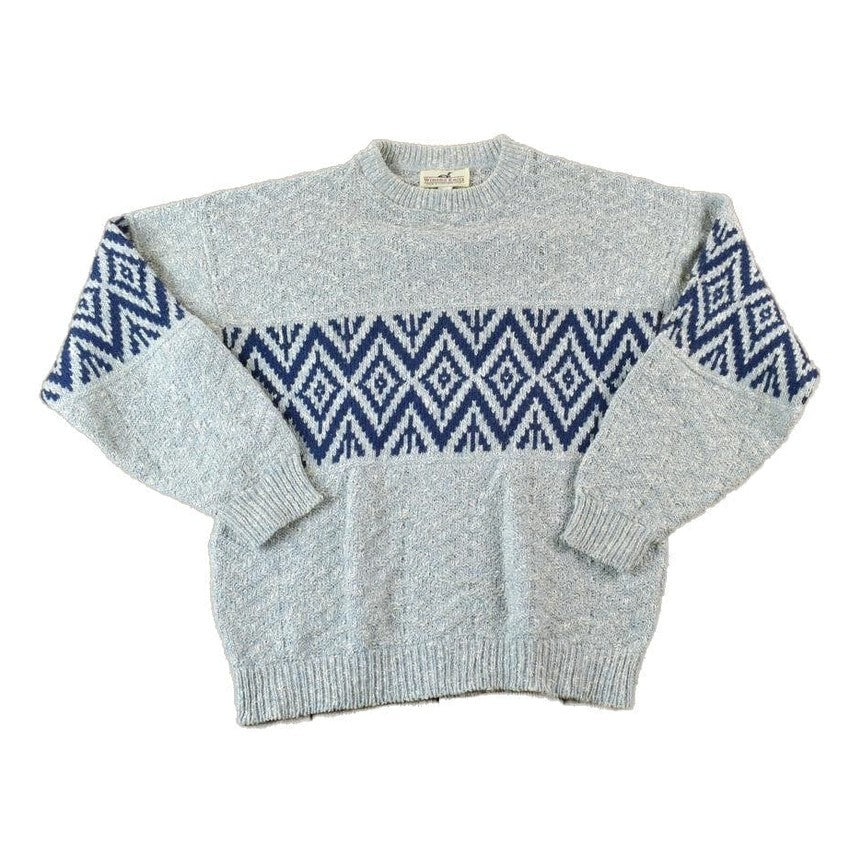 Vintage 1990s Winona Knits Crew Neck Ski Sweater Men's XL from propervintagecanada