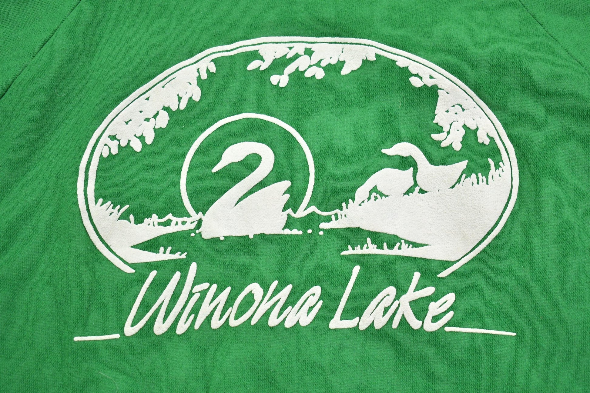 Vintage 1990s Winona Lake Souvenir Jerzees Crewneck Sweatshirt Men's Medium from propervintagecanada