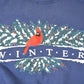 Vintage 1990s Winter Cardinal Embroidered Crewneck Sweatshirt Mens L from propervintagecanada