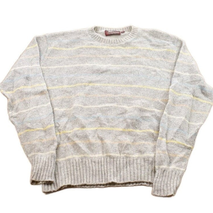 Vintage 1990s Winter Harbor Knitted Crewneck Sweater Men's S from propervintagecanada