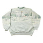 Vintage 1990s Winter Lighthouse All Over Print Crewneck Sweatshirt Men's Large from propervintagecanada