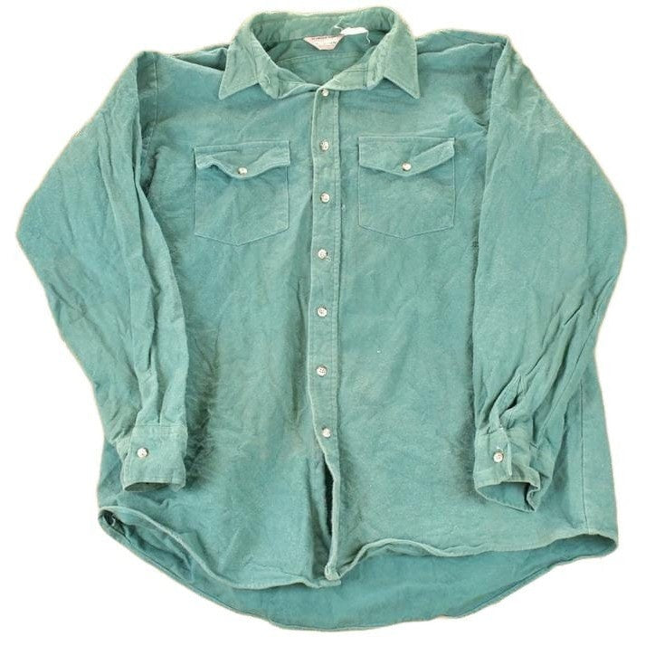 Vintage 1990s Winter Run Heavy Cotton Button Up Outdoorsman Shirt Men's XL from propervintagecanada