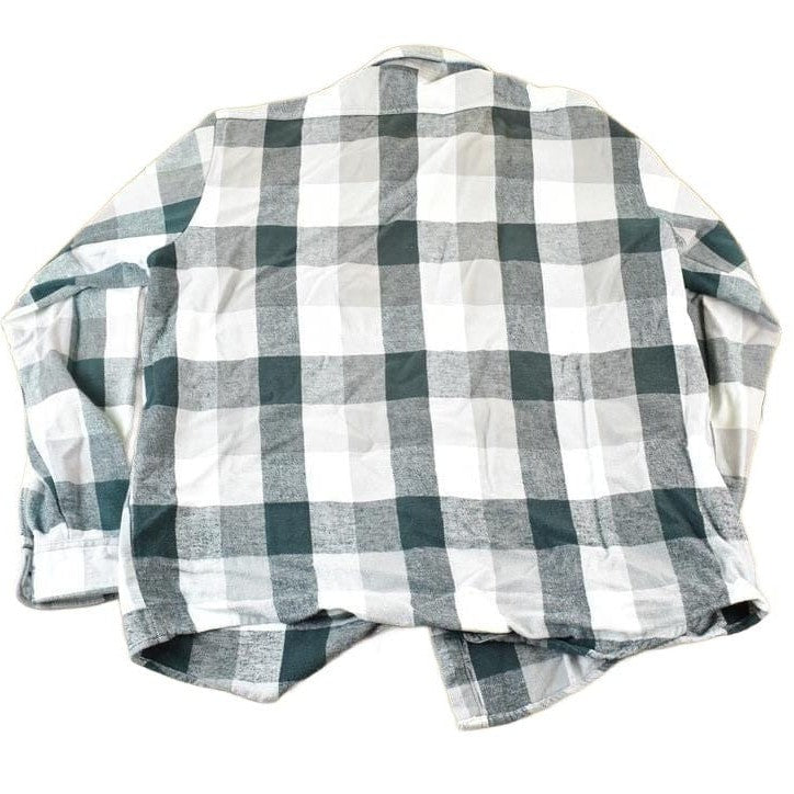 Vintage 1990s Winter Run Plaid Flannel Button Up Shirt Mens XL from propervintagecanada