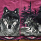 Vintage 1990s Winter Wolf Theme Fleece Sweater Men's Large from propervintagecanada