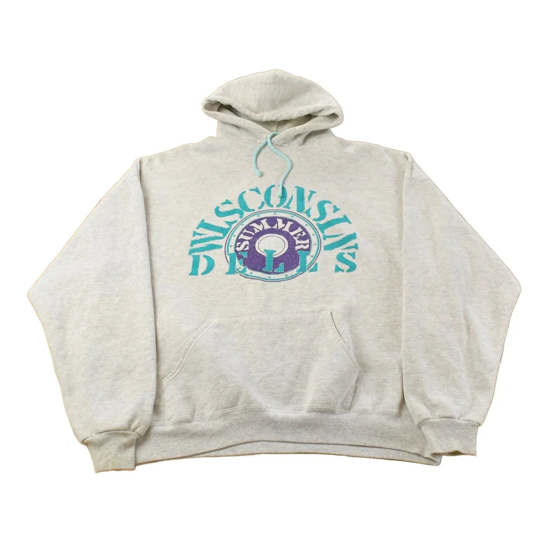 Vintage 1990s Wisconsin Dells Travel Souvenir Hoodie Sweatshirt Men's 2XL / Made In USA / 90's Destination Sweater from propervintagecanada