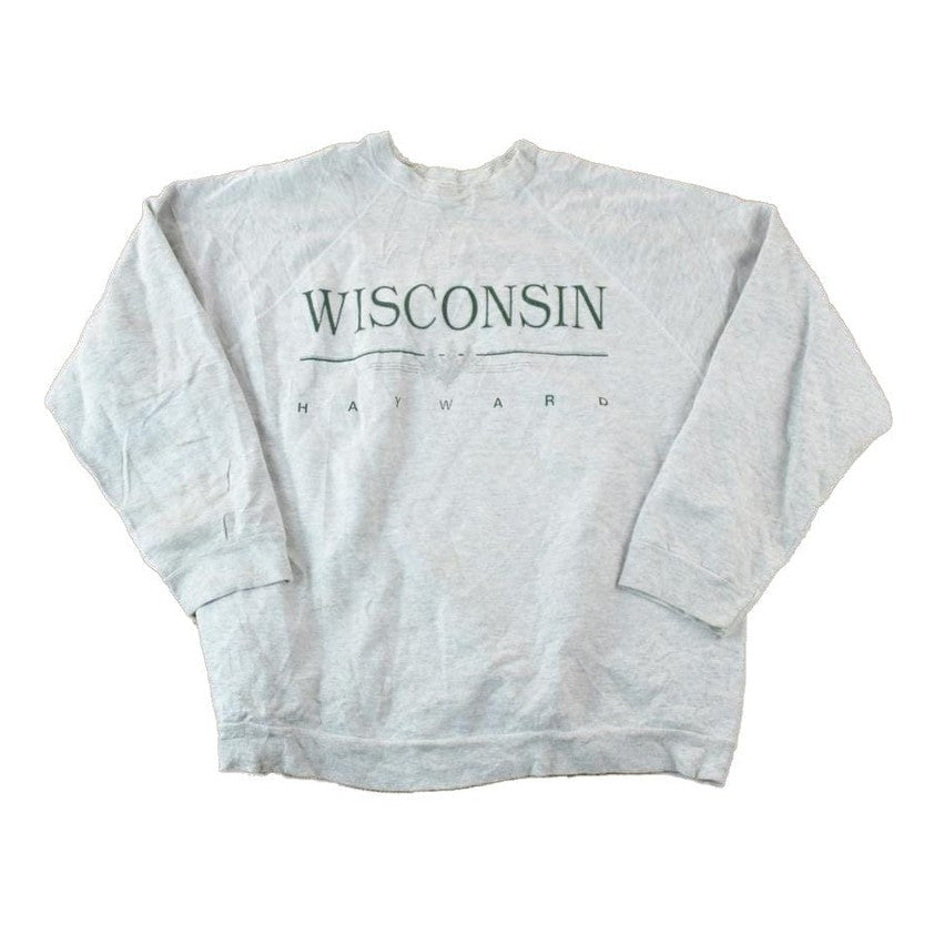 Vintage 1990s Wisconsin Souvenir Crewneck Sweatshirt Made In USA Men's XL from propervintagecanada