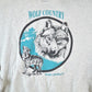 Vintage 1990s Wolf Country Souvenir Crewneck Sweatshirt Made In USAMen's Medium from propervintagecanada