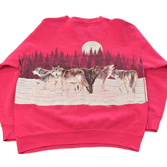 Vintage 1990s Wolves Wyoming Crewneck Sweatshirt Men's M from propervintagecanada