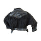 Vintage 1990s Womens G3 Leather Fashions Frilled Biker Jacket Made In USA from propervintagecanada