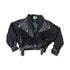 Vintage 1990s Womens G3 Leather Fashions Frilled Biker Jacket Made In USA from propervintagecanada