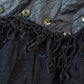 Vintage 1990s Womens G3 Leather Fashions Frilled Biker Jacket Made In USA from propervintagecanada