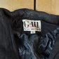 Vintage 1990s Womens G3 Leather Fashions Frilled Biker Jacket Made In USA from propervintagecanada