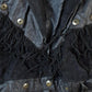 Vintage 1990s Womens G3 Leather Fashions Frilled Biker Jacket Made In USA from propervintagecanada