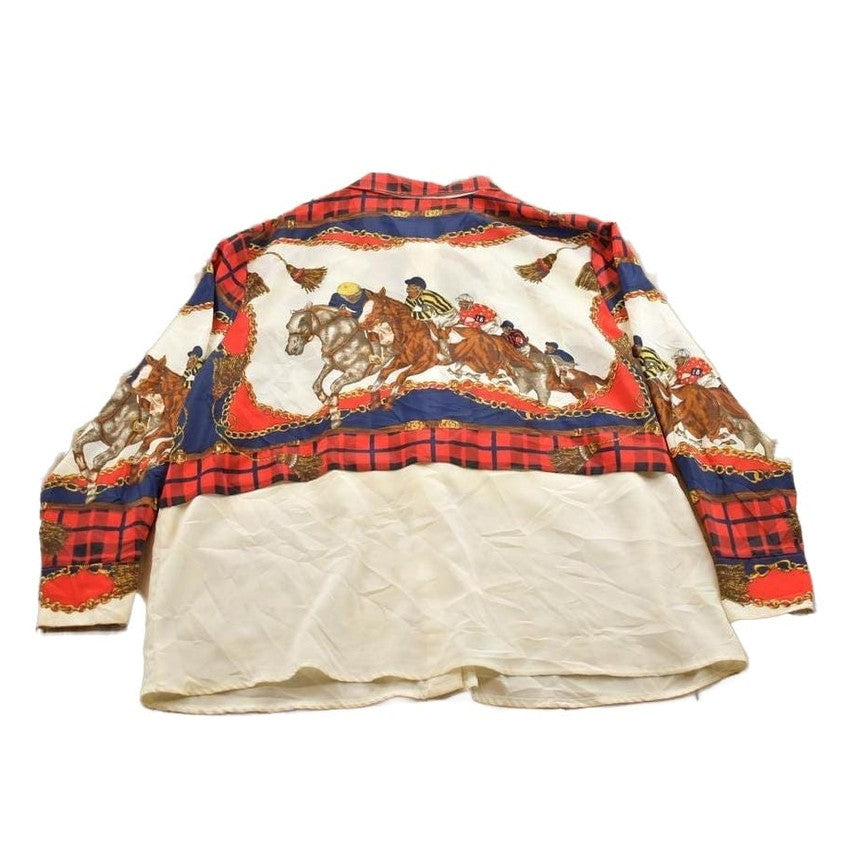 Vintage 1990s Womens Western Graphic Button Up Shirt Women's XL from propervintagecanada