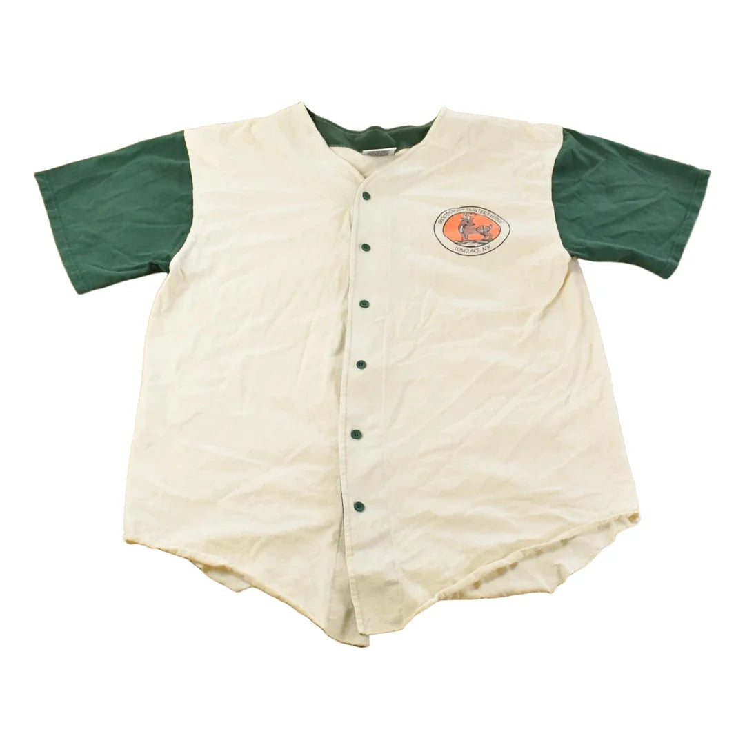Vintage 1990s Woodchucks Hunter Lodge Baseball Jersey Shirt Men's XL from propervintagecanada