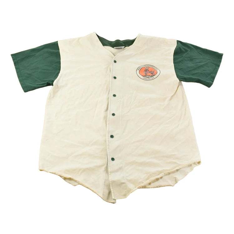 Vintage 1990s Woodchucks Hunter Lodge Baseball Jersey Shirt Men's XL from propervintagecanada