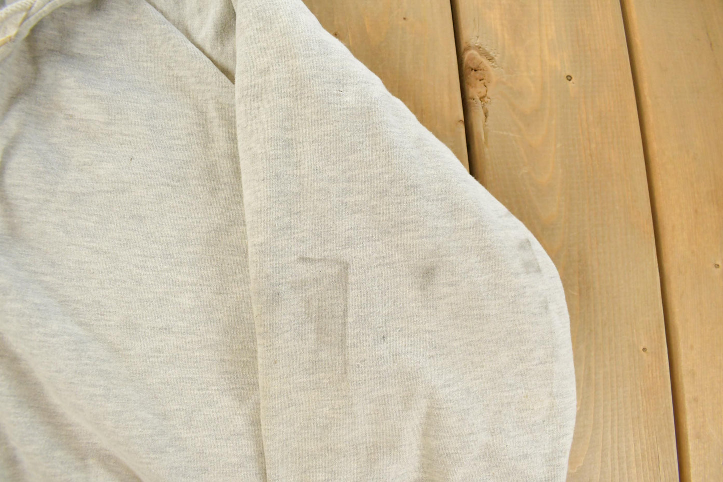 Vintage 1990s Woodland Blank Grey Thermal Lined Hoodie Men's XL from propervintagecanada