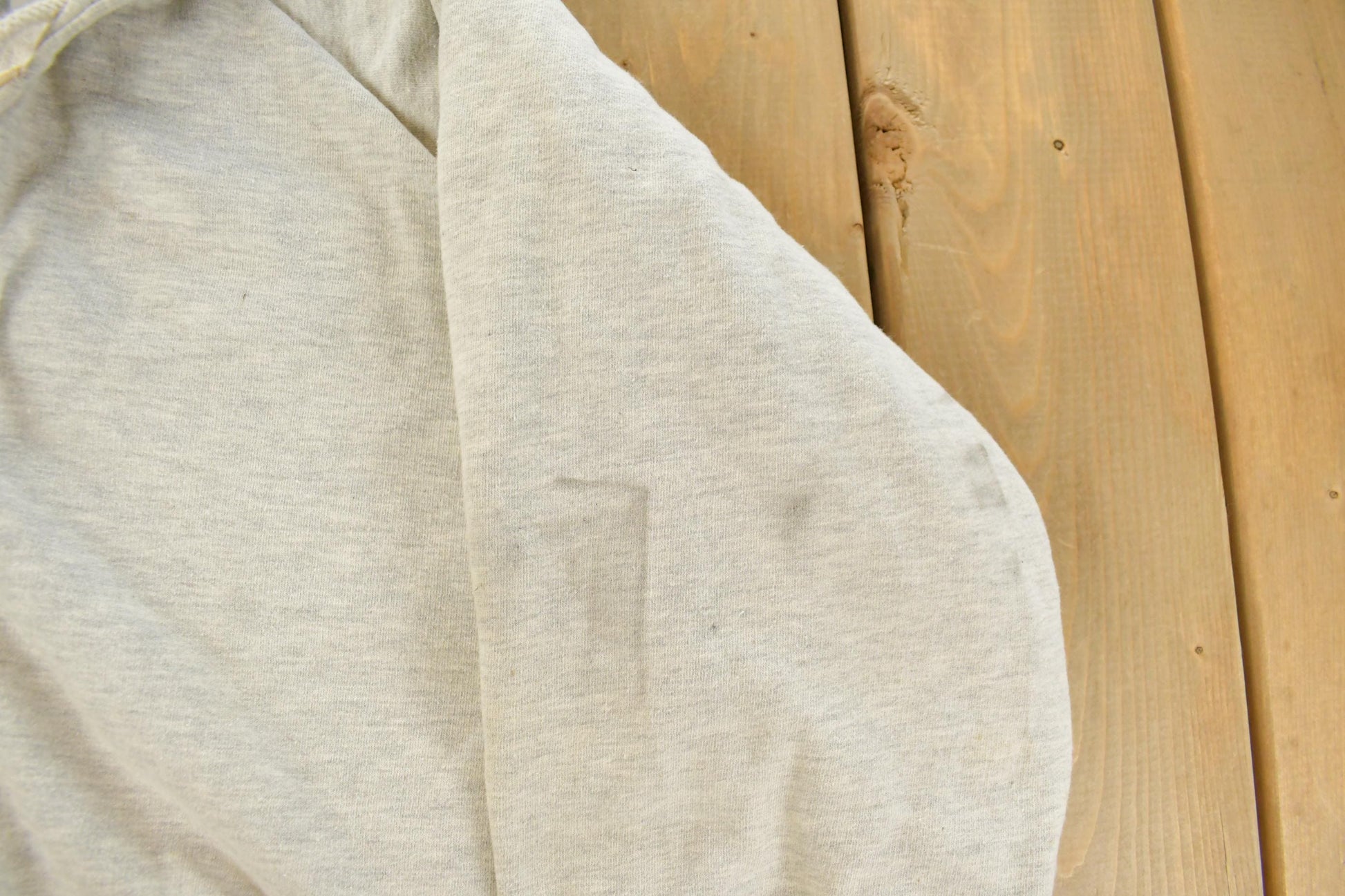 Vintage 1990s Woodland Blank Grey Thermal Lined Hoodie Men's XL from propervintagecanada