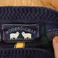 Vintage 1990s Woods And Gray Plaid Knit Crewneck Sweater Men's XL from propervintagecanada