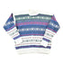Vintage 1990s Woods And Grey Knit Abstract Pattern Crewneck Sweater Mens M from propervintagecanada