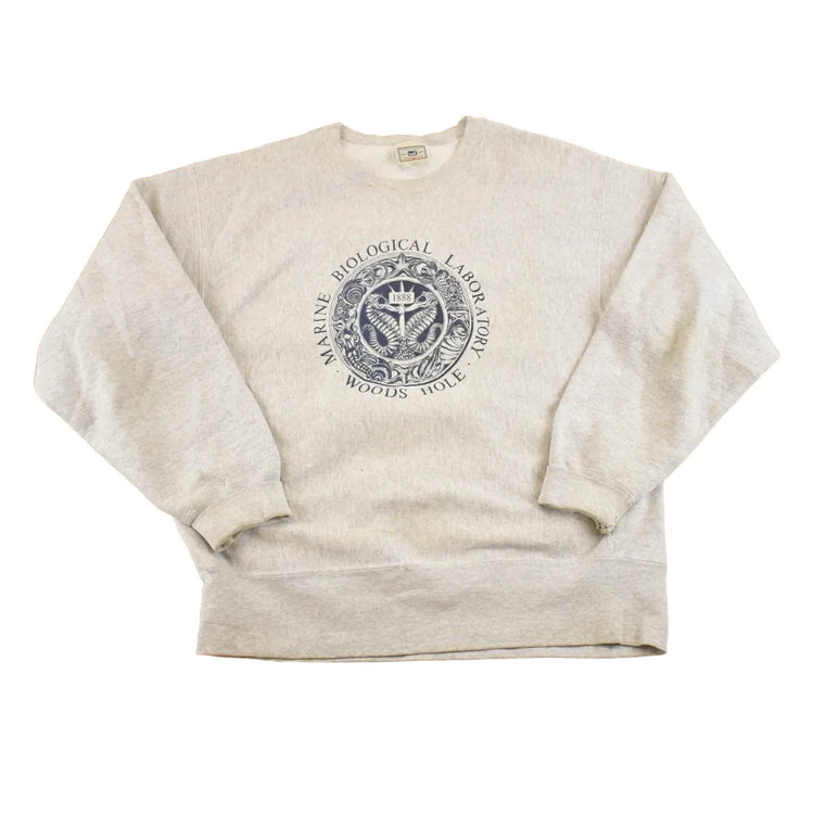 Vintage 1990s Woods Hole Marine Biology Crewneck Sweatshirt Men's L from propervintagecanada