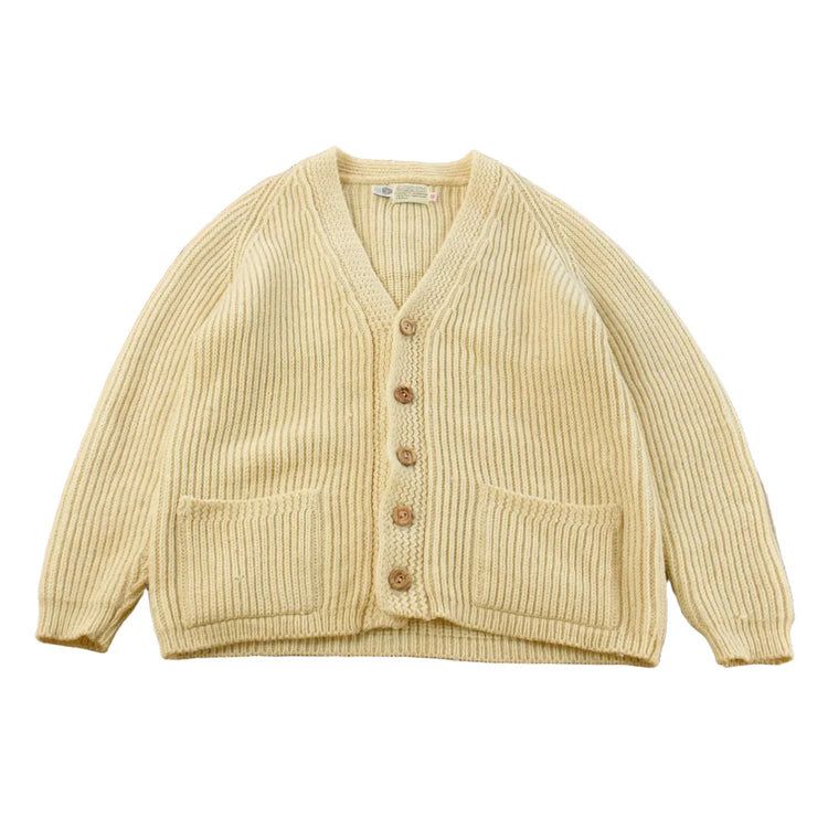 Vintage 1990s Wool Knit Cardigan Sweater Men's M from propervintagecanada