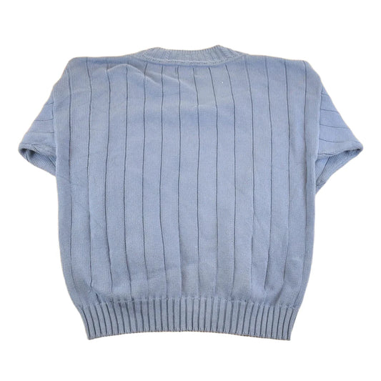 Vintage 1990s Woolrich Cable Knit Deep V Neck Sweater Men's L from propervintagecanada