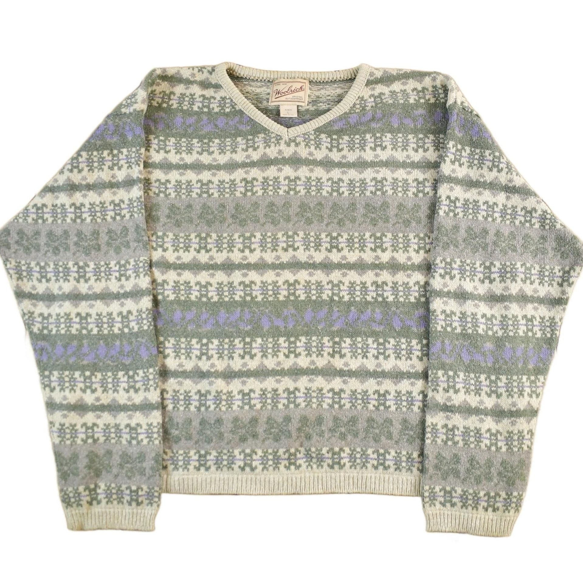 Vintage 1990s Woolrich Knit Sweater Womens Large from propervintagecanada