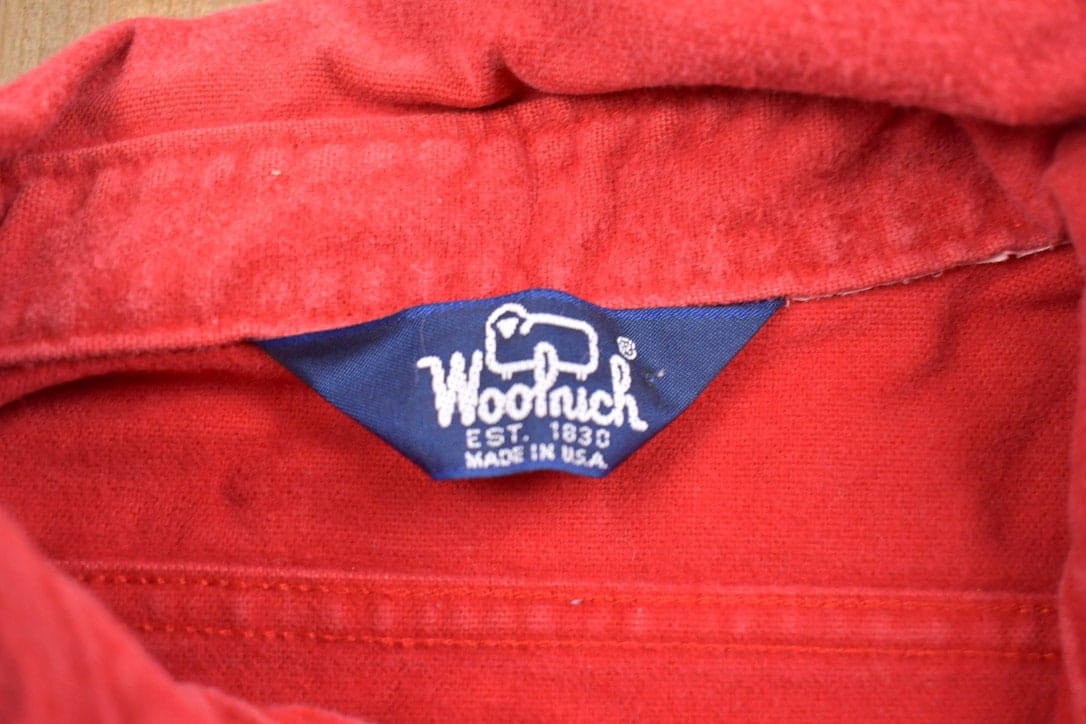 Vintage 1990s Woolrich Northland Fishing Tackle Button Up Shirt Men's Large from propervintagecanada